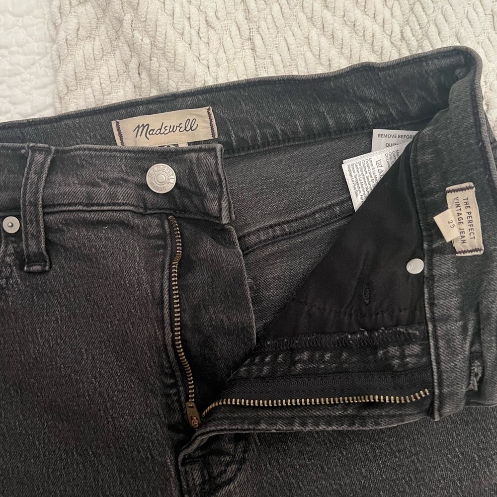 Madewell Charcoal Denim Pants